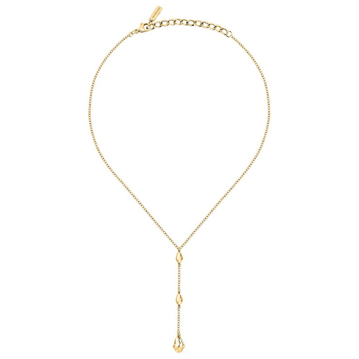 Trussardi T-DESIGN ladies necklace steel gold size 38+4CM
