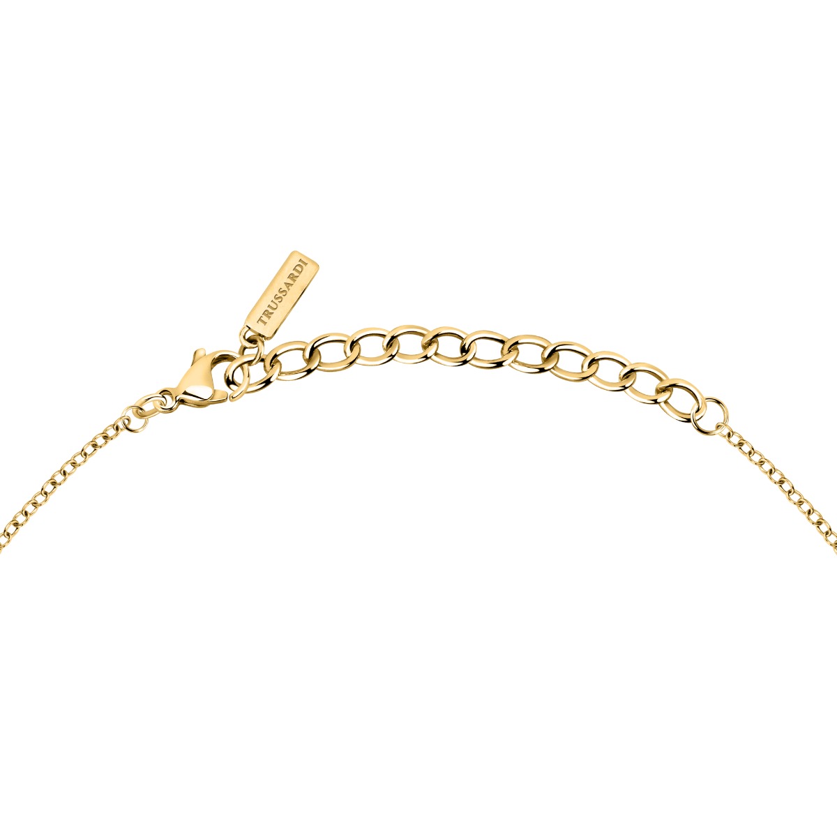 Trussardi T-DESIGN ladies necklace steel gold size 38+4CM