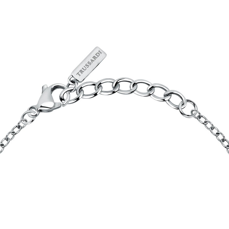 Trussardi T-DESIGN ladies bracelet steel silver , Gold size 16+3CM