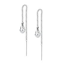 Trussardi T-DESIGN ladies earring steel silver size 55MM