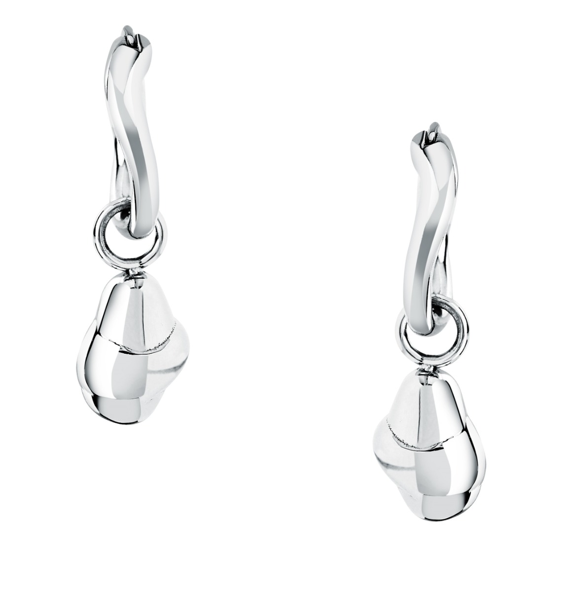 Trussardi T-DESIGN ladies earring steel silver size 28MM