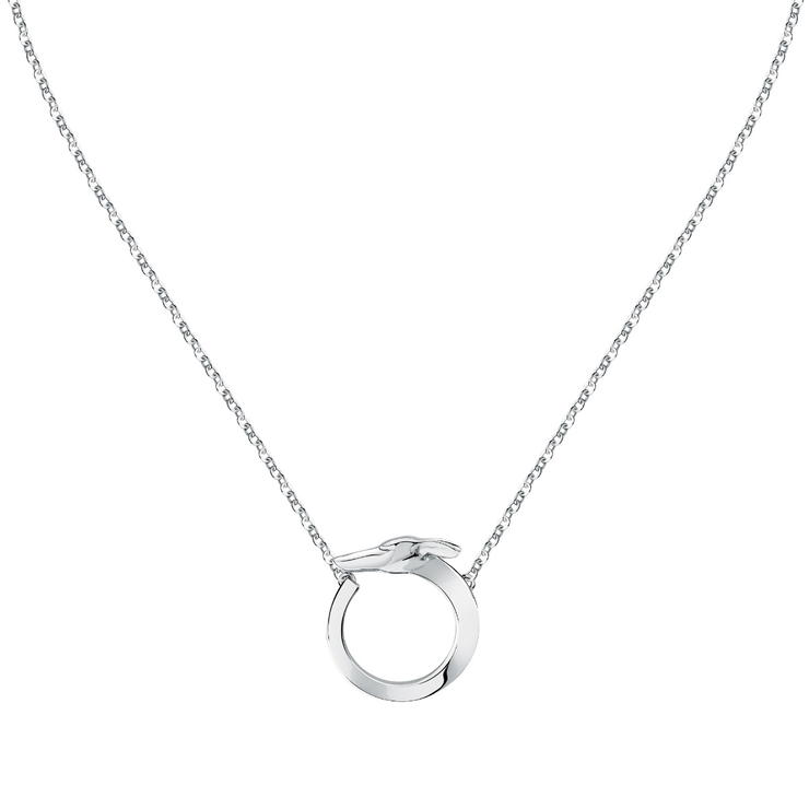 Trussardi T-HERITAGE ladies necklace steel silver size 40+5CM