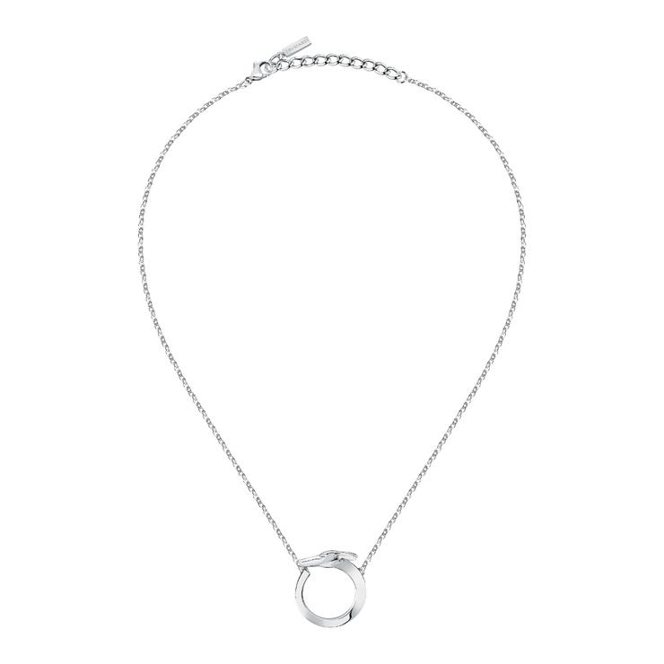 Trussardi T-HERITAGE ladies necklace steel silver size 40+5CM