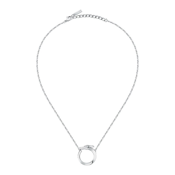 Trussardi T-HERITAGE ladies necklace steel silver size 40+5CM