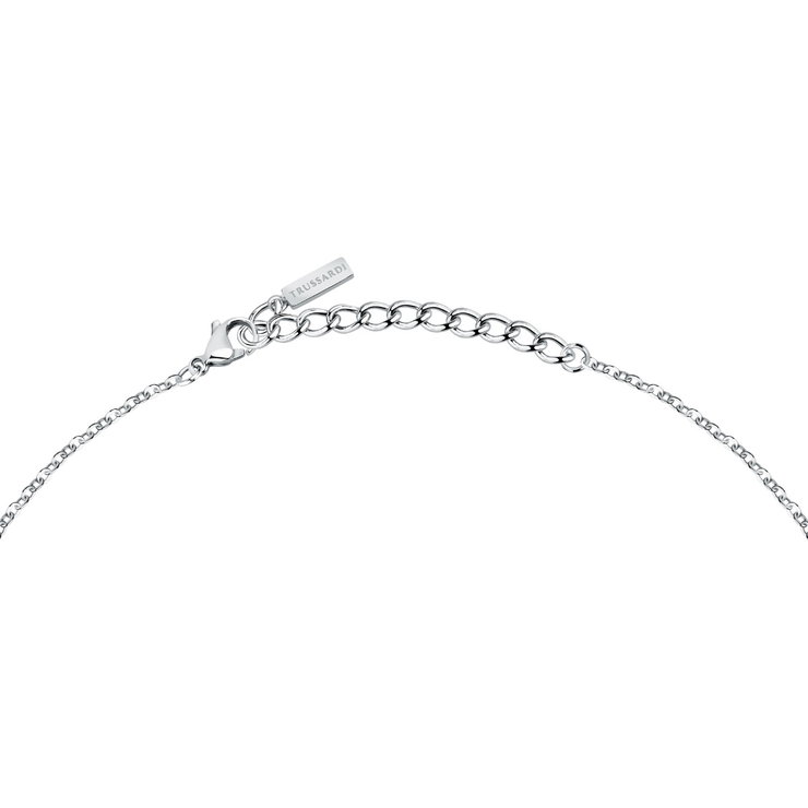 Trussardi T-HERITAGE ladies necklace steel silver size 40+5CM