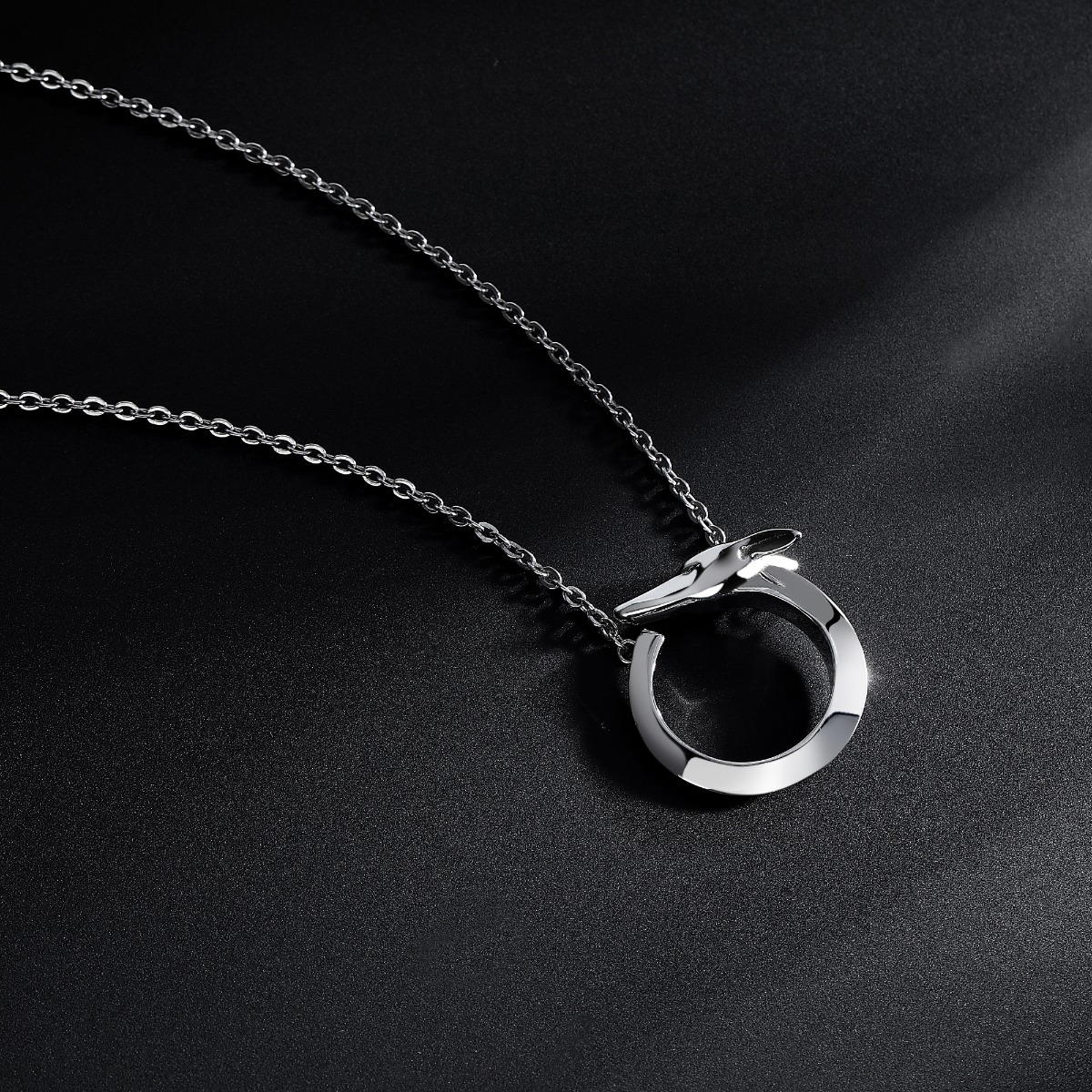 Trussardi T-HERITAGE ladies necklace steel silver size 40+5CM