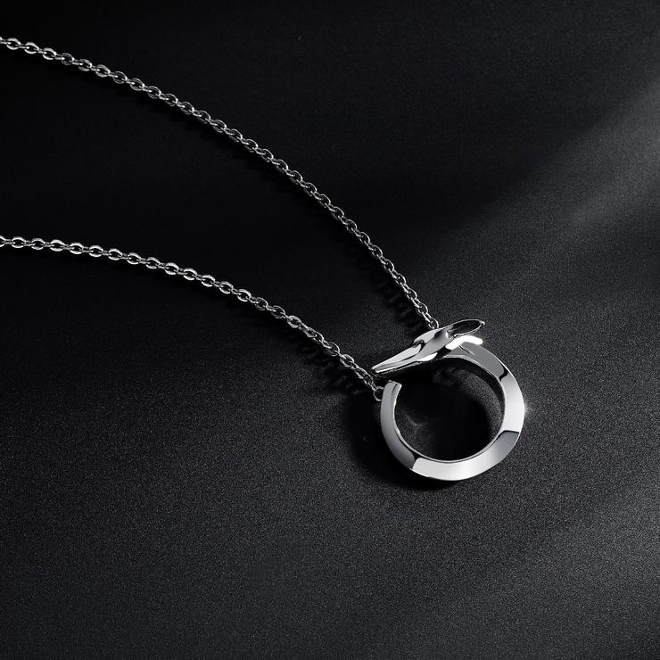 Trussardi T-HERITAGE ladies necklace steel silver size 40+5CM
