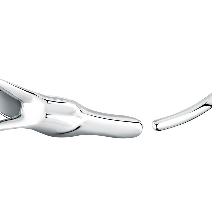 Trussardi T-HERITAGE ladies bangle steel silver size 58+48MM