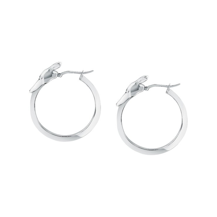 Trussardi T-HERITAGE ladies earring steel silver size 30MM