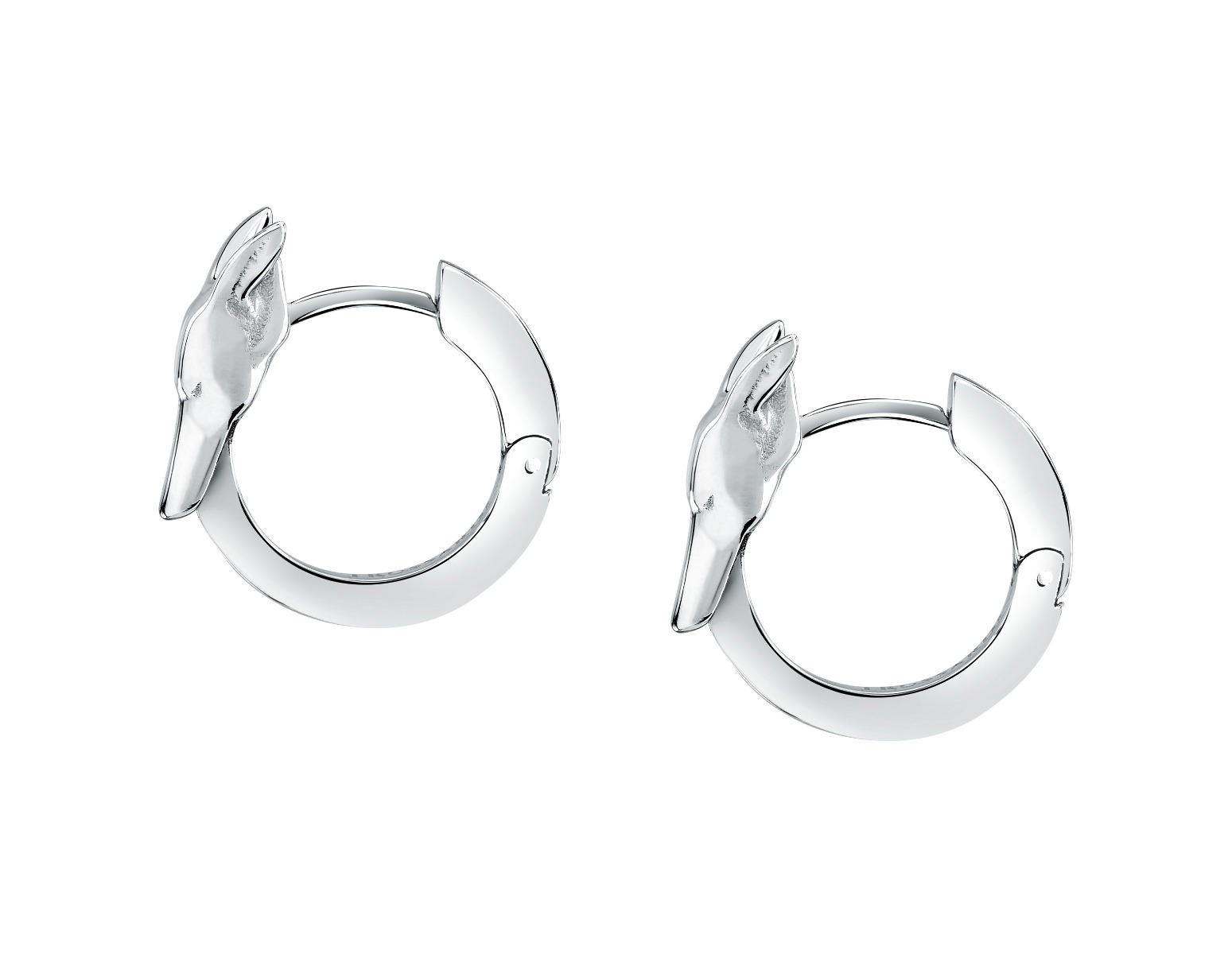 Trussardi T-HERITAGE ladies earring steel silver size 16MM