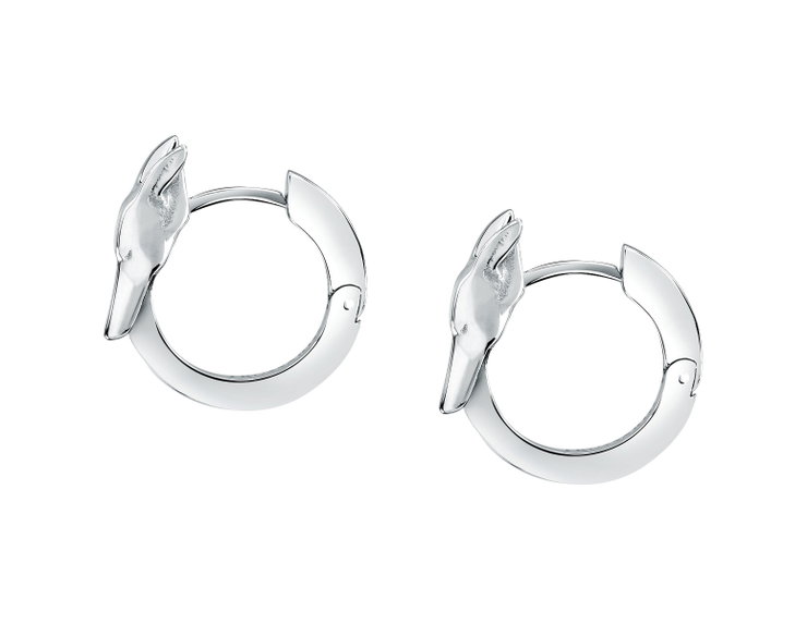 Trussardi T-HERITAGE ladies earring steel silver size 16MM