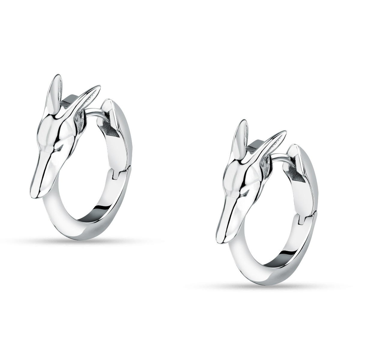 Trussardi T-HERITAGE ladies earring steel silver size 16MM
