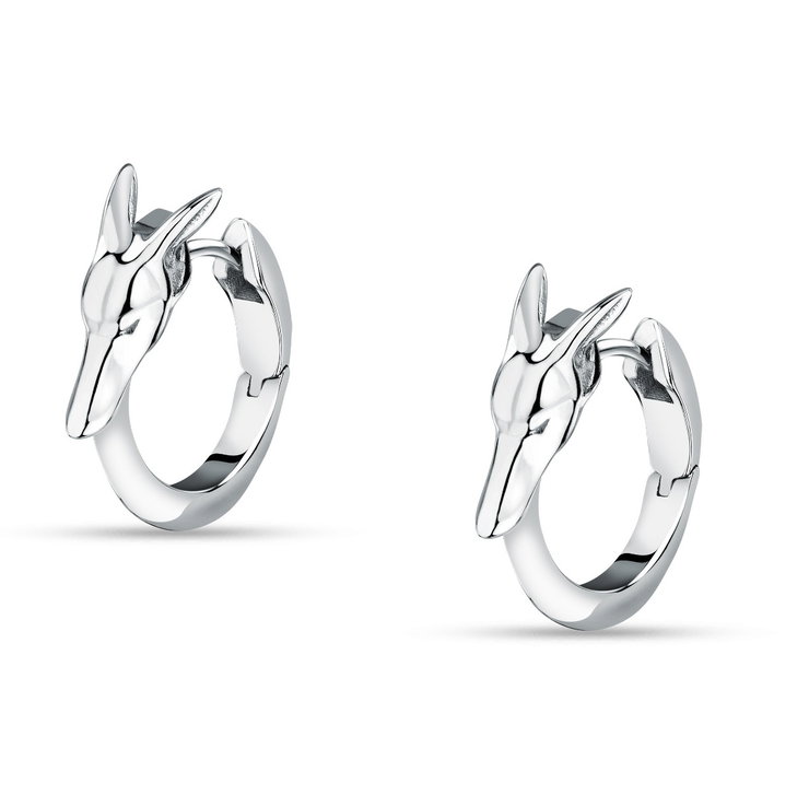 Trussardi T-HERITAGE ladies earring steel silver size 16MM