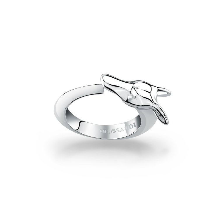Trussardi T-HERITAGE ladies ring stainless steel silver size 18