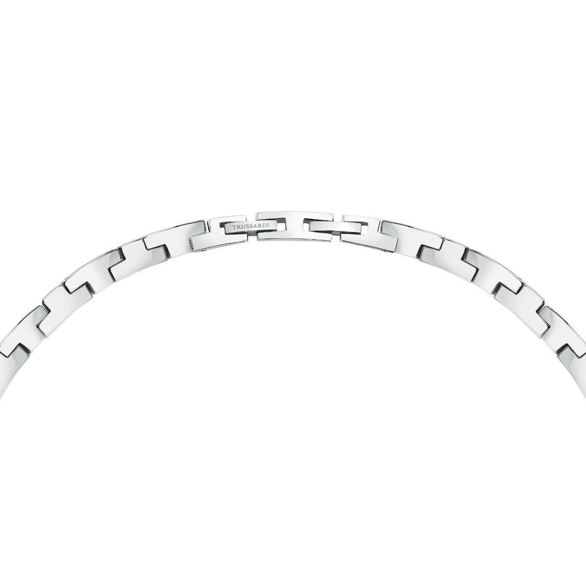 Trussardi T-LOGO women necklace steel silver , Gold size 40+2CM