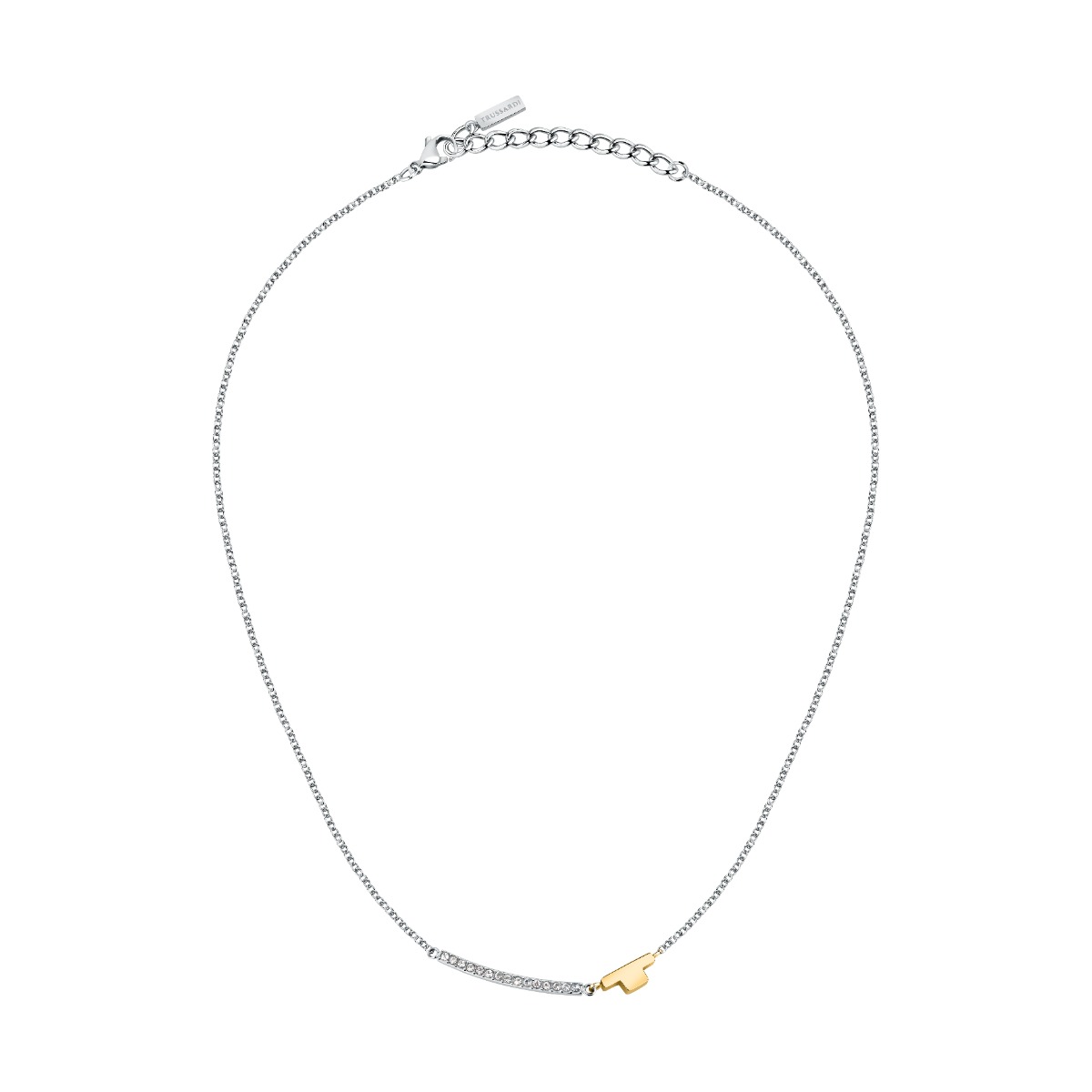 Trussardi T-LOGO women necklace gold , Silver size 40+5CM