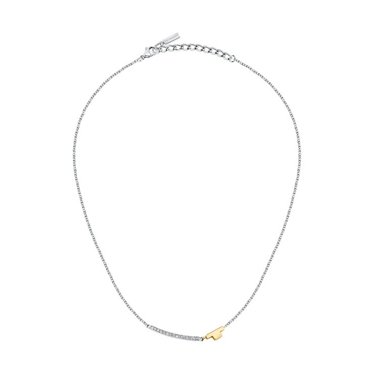 Trussardi T-LOGO women necklace gold , Silver size 40+5CM