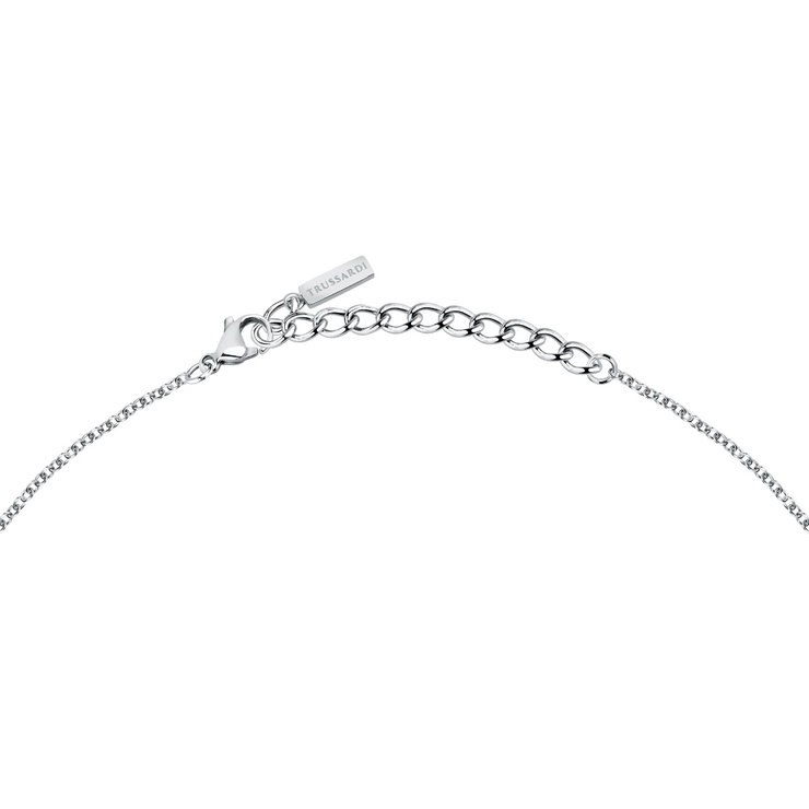 Trussardi T-LOGO women necklace gold , Silver size 40+5CM