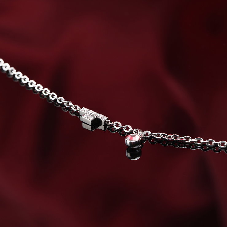 Trussardi women bracelet T-LOGO steel silver crystal size 16+3CM