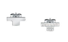 Trussardi T-LOGO women earring silver with crystal size 11MM