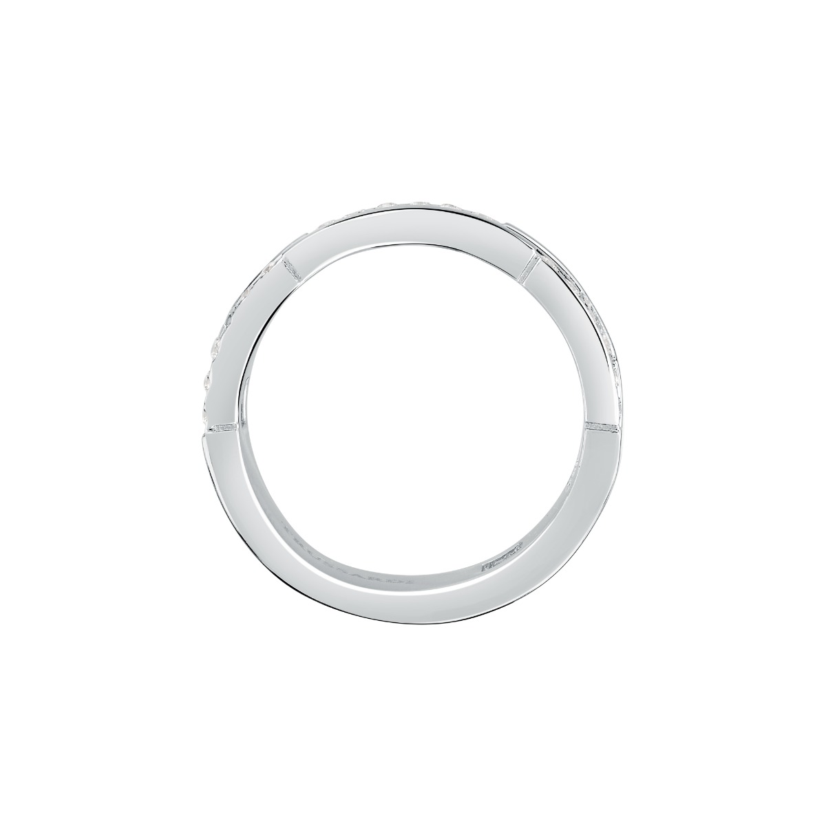 Trussardi T-LOGO women ring steel silver with crystal size 12