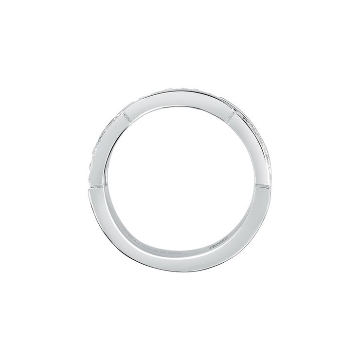 Trussardi T-LOGO women ring steel silver with crystal size 12