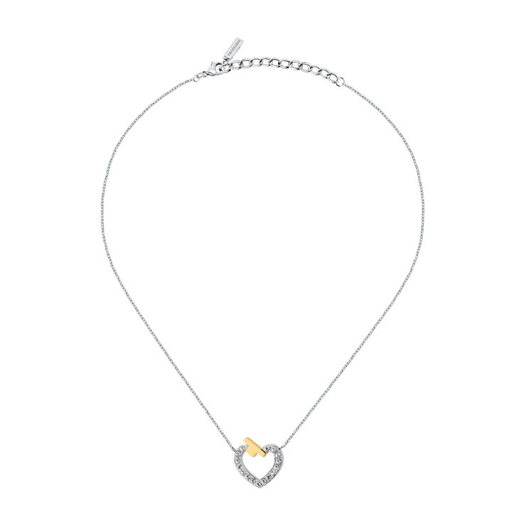 Trussardi T-LOGO ladies necklace steel silver size 40+5CM