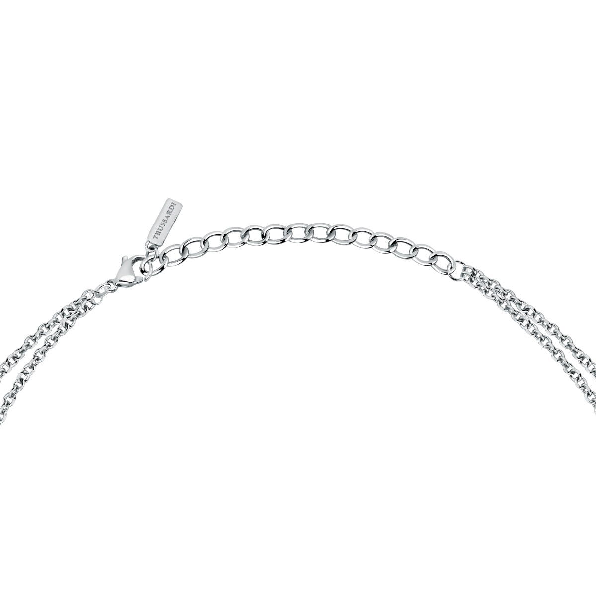 Trussardi T-LOGO ladies necklace silver , Gold size 40/50+5CM