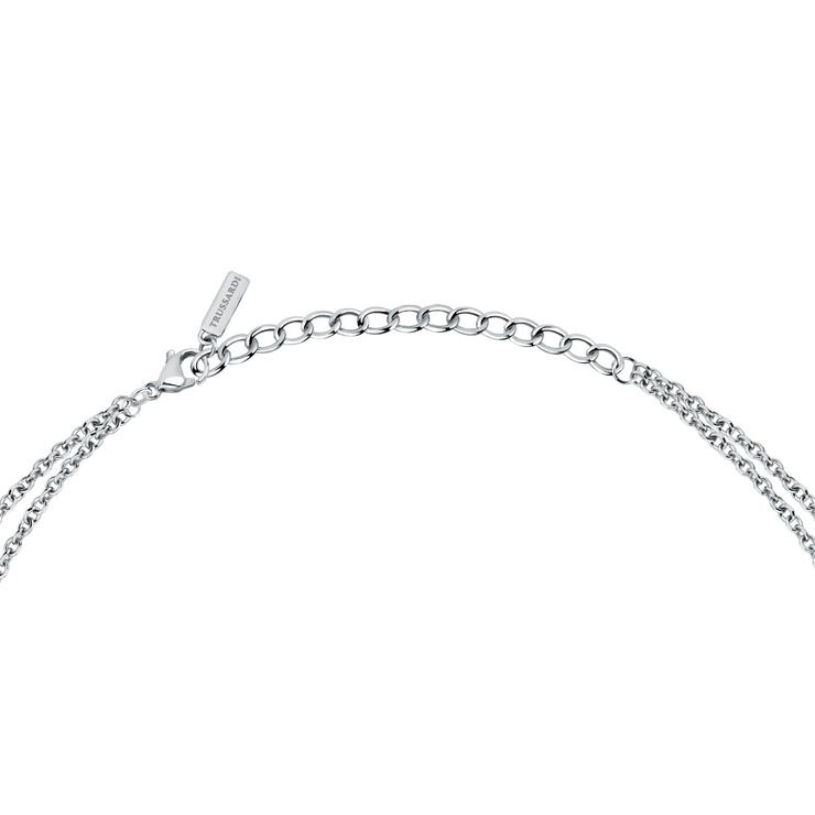 Trussardi T-LOGO ladies necklace silver , Gold size 40/50+5CM