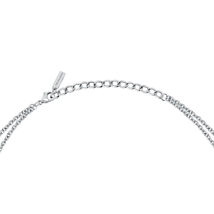 Trussardi T-LOGO ladies necklace silver , Gold size 40/50+5CM