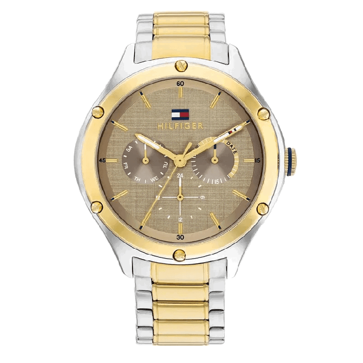 Tommy Hilfiger Quartz ladies watch steel gold , Bronze