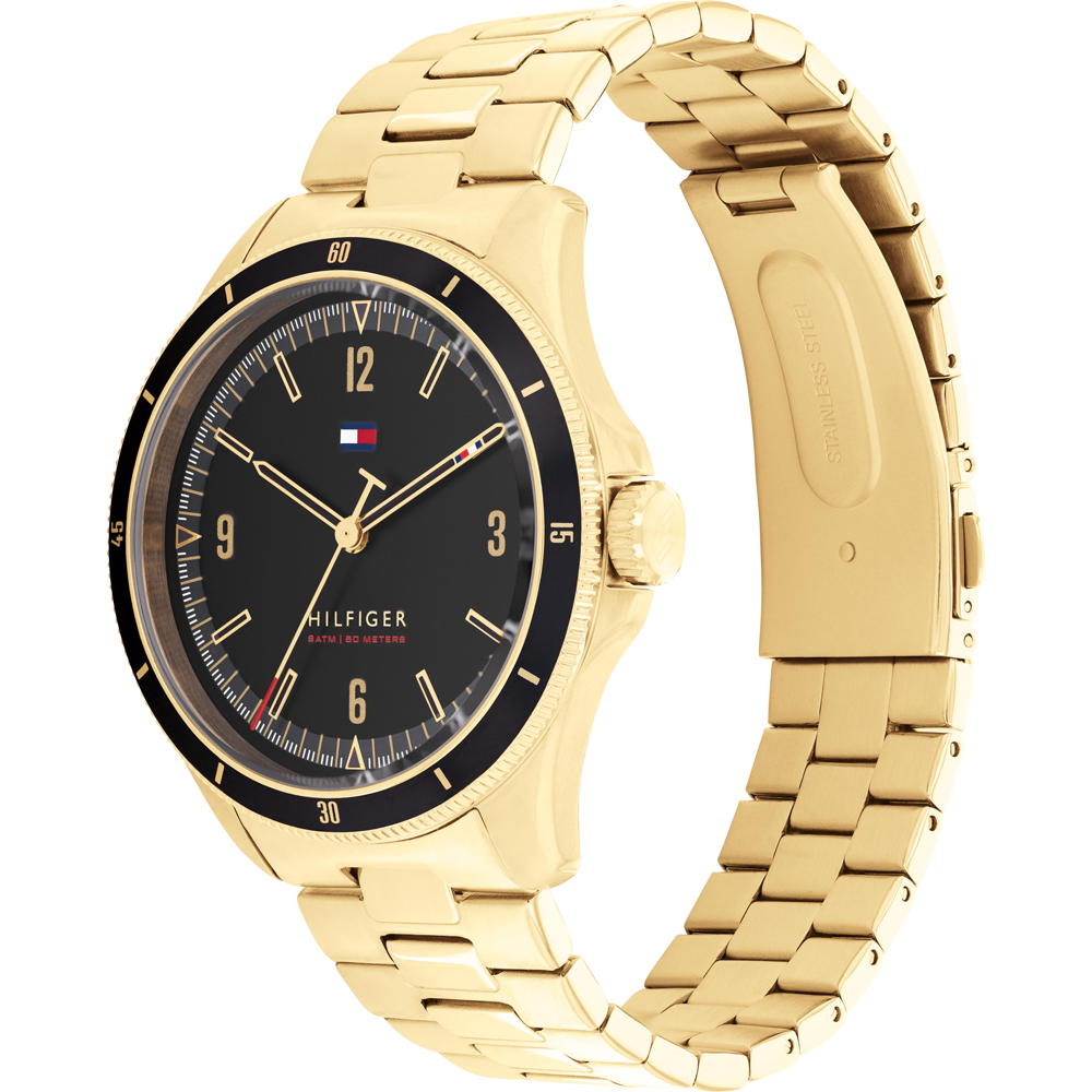 Tommy Hilfiger Steel Gold Gents Quartz Watch 