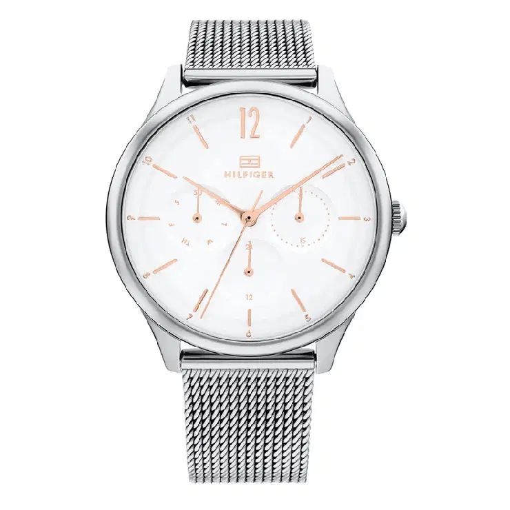 Tommy Hilfiger Ladies quartz watch with day-date silver