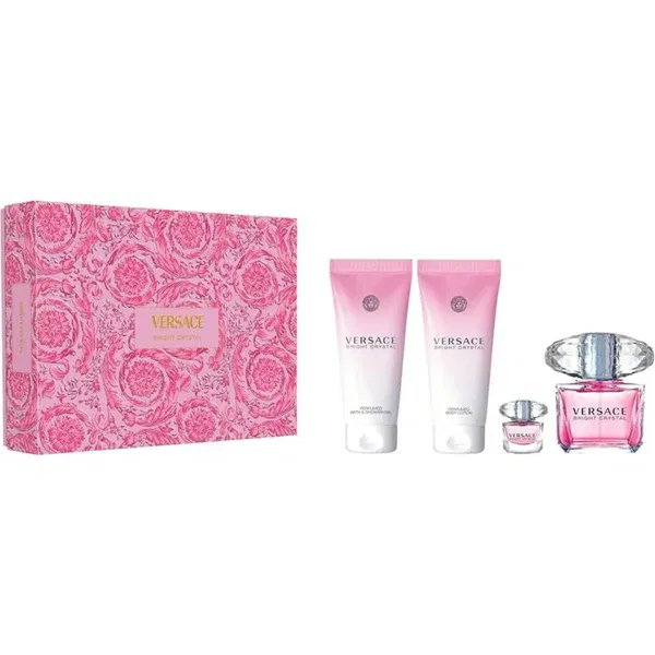 طقم عطر فرساتشي برايت كريستال للنساء - أو دو تواليت 90 مل