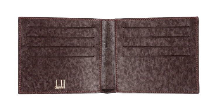Dunhill Belgrave Leather Billfold Wallet Black , Brown 