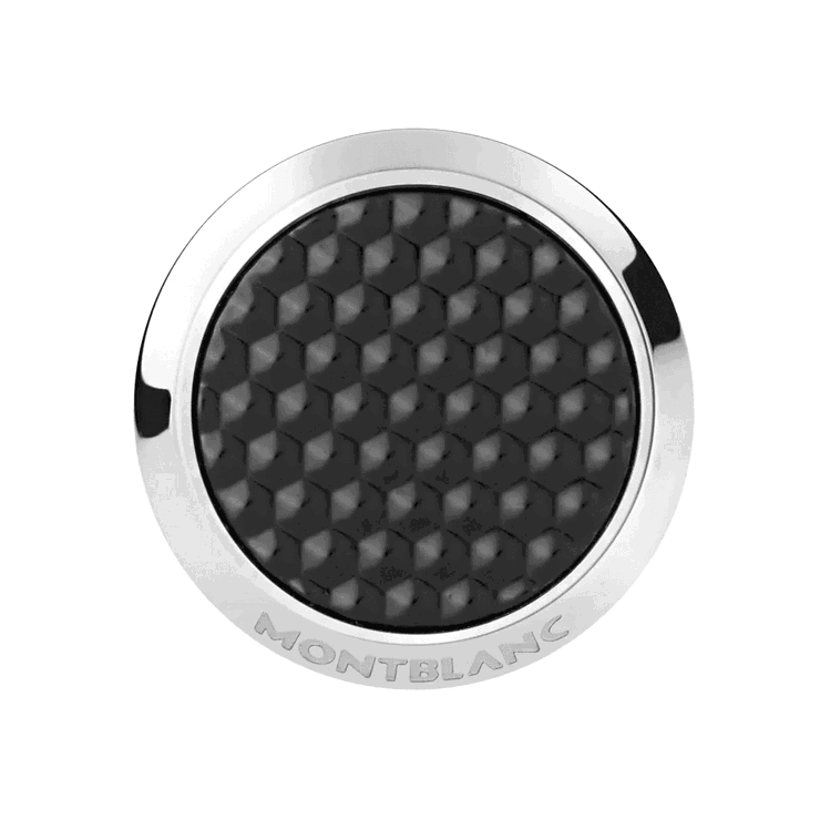 Montblanc Meisterstuck Cufflinks – Steel & Black Resin