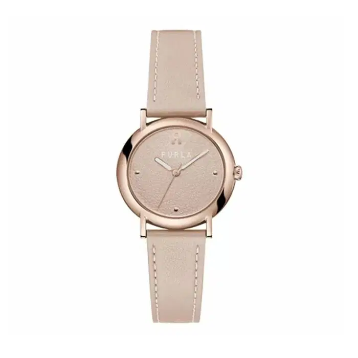 Furla Nude Watch For Women Pink Leather