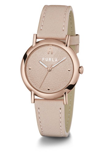 Furla Nude Watch For Women Pink Leather 