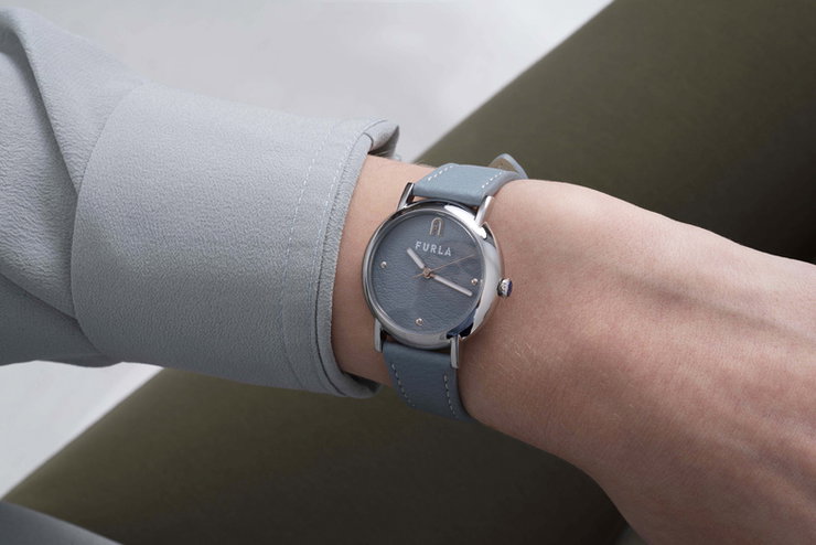 Furla Watch For Women - Elegance Blue Leather