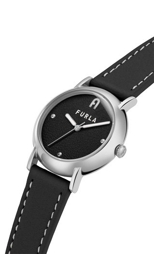 Furla Nude Watch For Women Black Leather