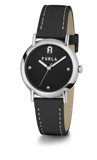 Furla Nude Watch For Women Black Leather