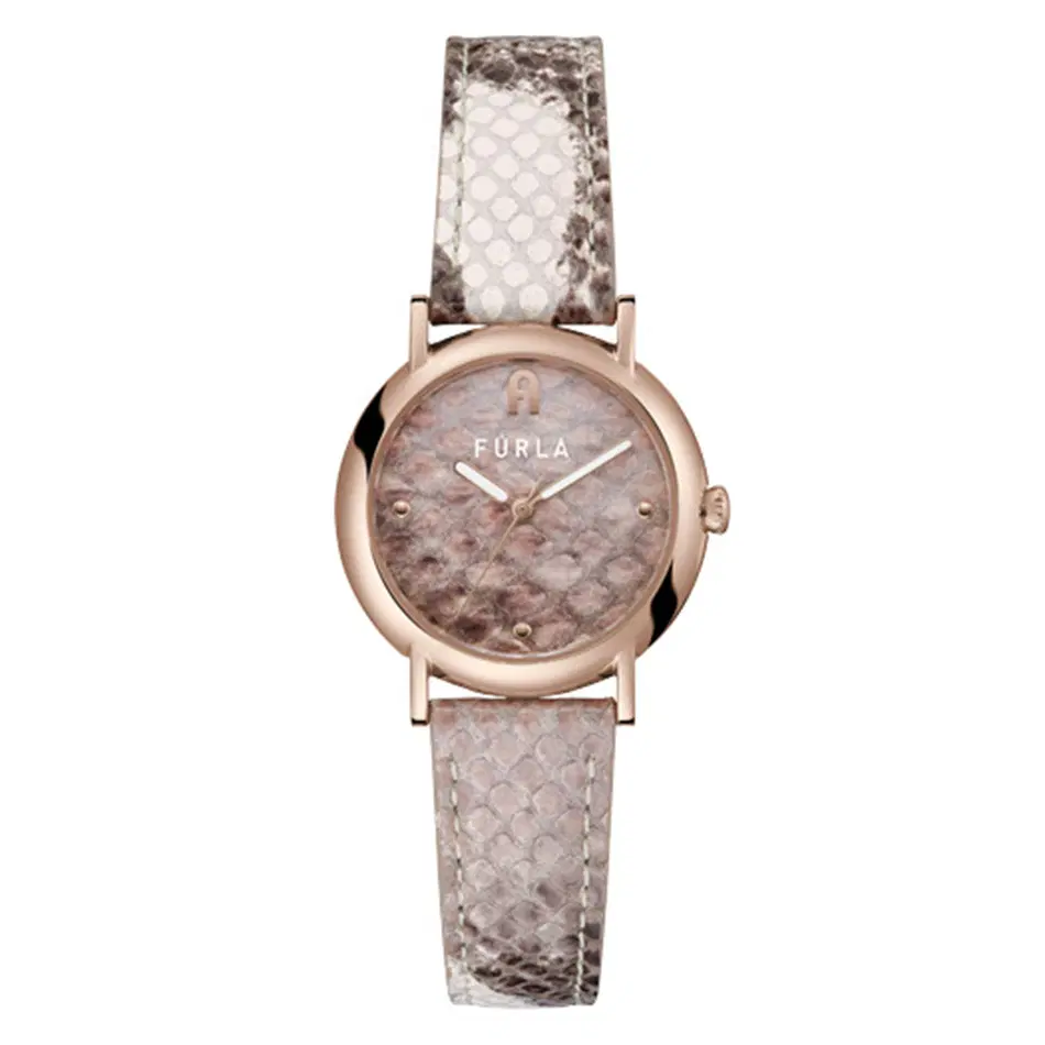 Furla Python Watch For Women Brown