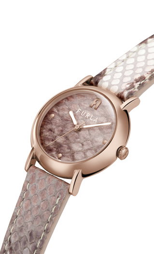 Furla Python Watch For Women Brown