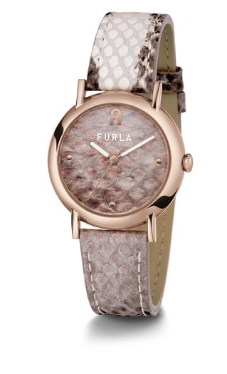 Furla Python Watch For Women Brown