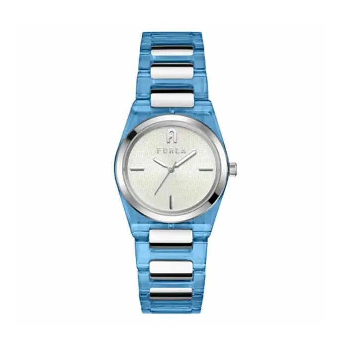 Furla Pvd Watch For Women Steel Silver , Blue