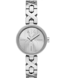 ساعة ارماني اكسشينج افا نسائي فضي