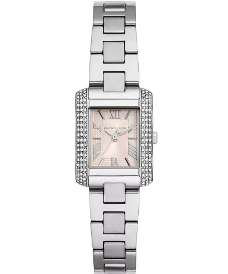 Michael Kors Emery Ladies Silver Tone Watch & Bracelet Set 