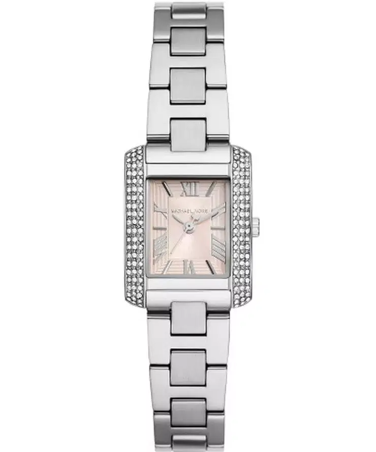 Michael Kors Emery Ladies Silver Tone Watch & Bracelet Set 