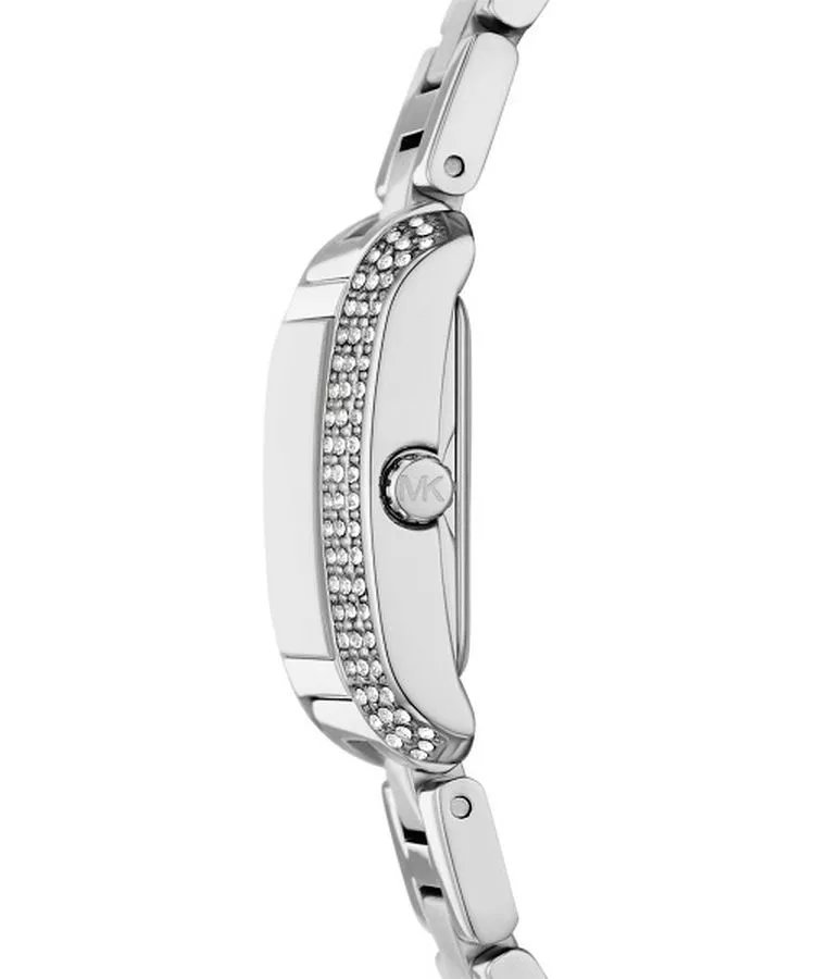 Michael Kors Emery Ladies Silver Tone Watch & Bracelet Set 