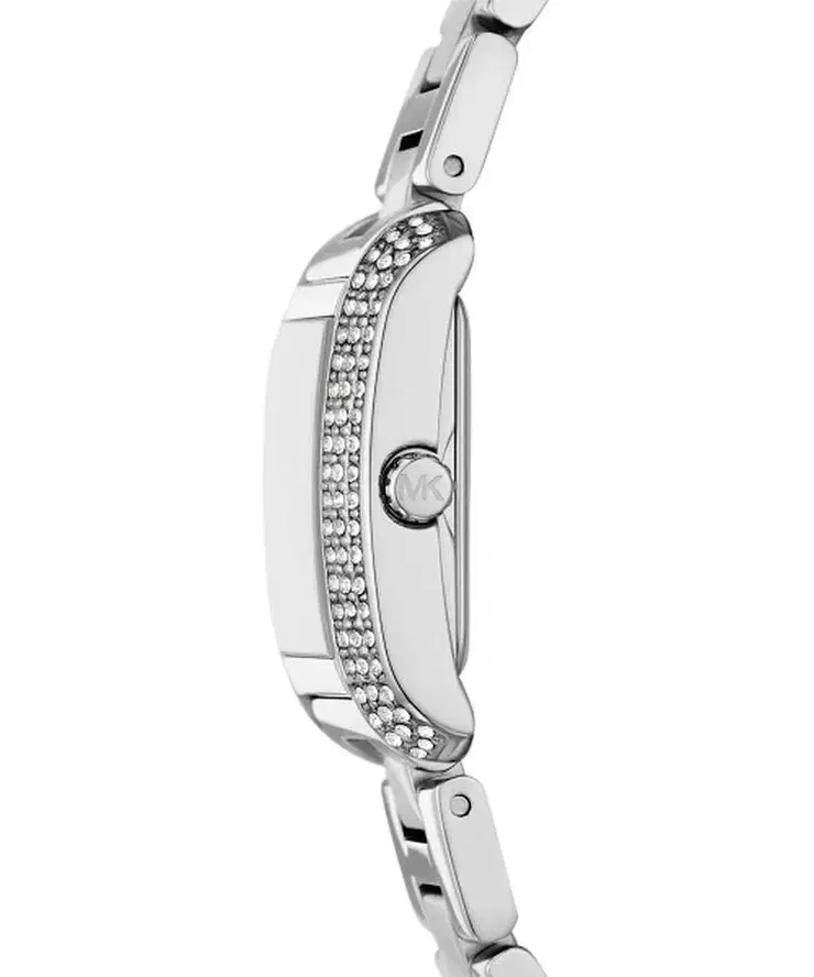 Michael Kors Emery Ladies Silver Tone Watch & Bracelet Set 